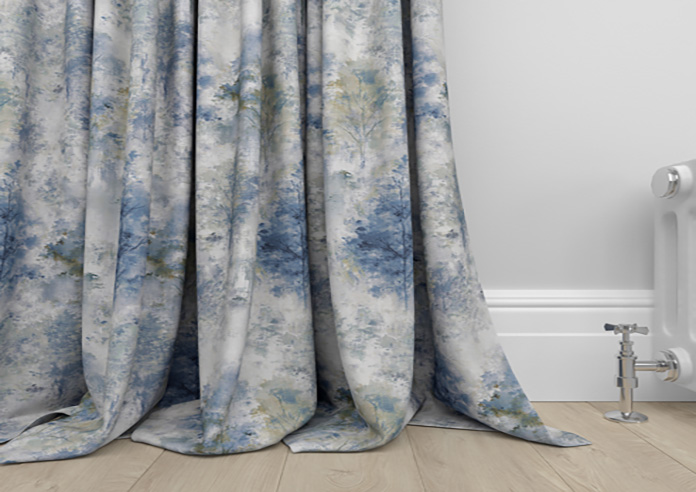 Woodland, Saxon Blue - Made to Measure Curtains - Image 6
